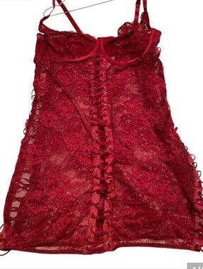 Torrid curve dark red Lace lingerie 2x
